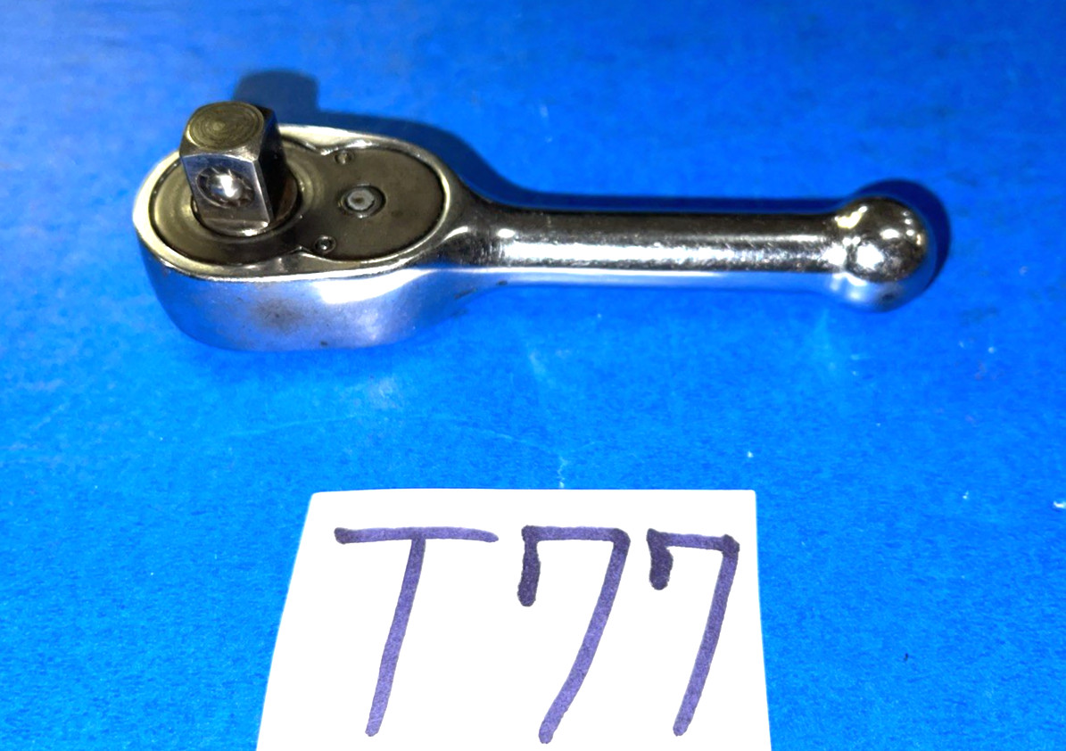 SNAP-ON TOOLS 3/8 DRIVE STUBBY HANDLE RATCHET F710BK INCLUDES SHIPPING IN THE US