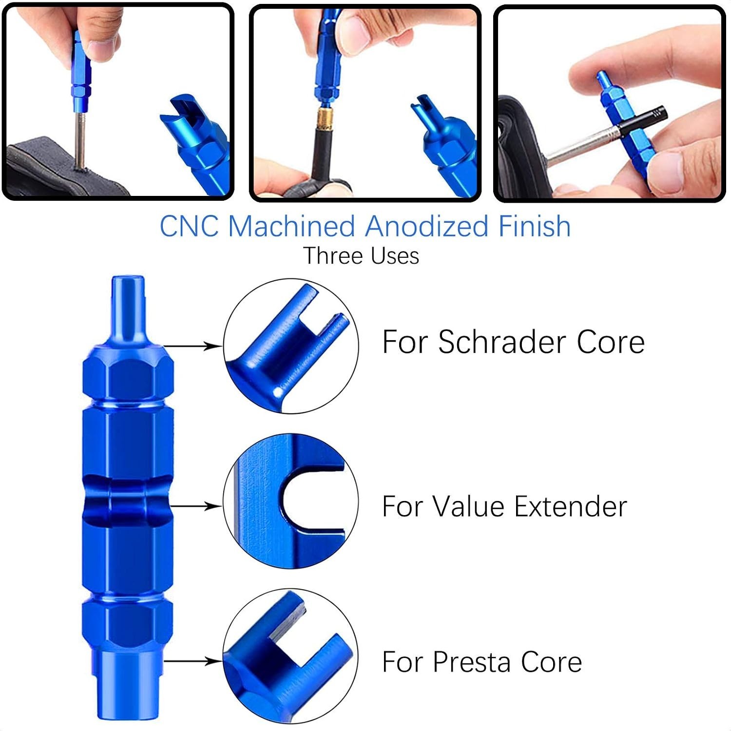 Aluminum Valve Core Remover Tool – Multi-Vehicle Tire Repair Solution
