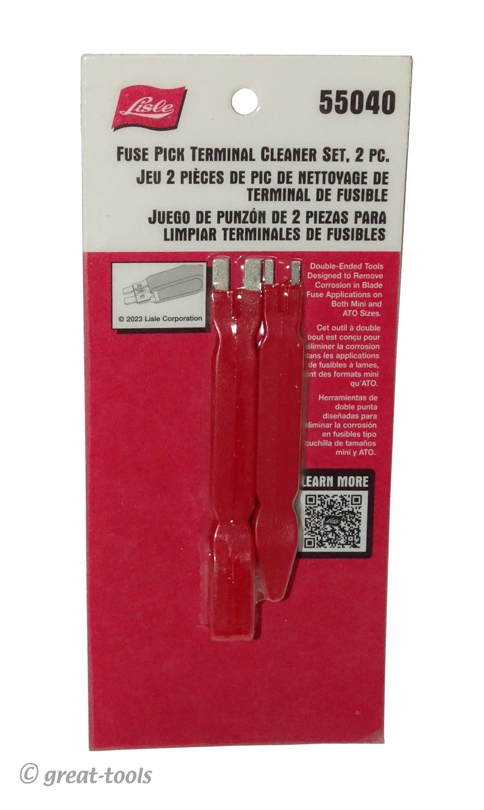 FUSE PICK & TERMINAL CLEANER SET – automotive tools – files – Lisle Tools #55040