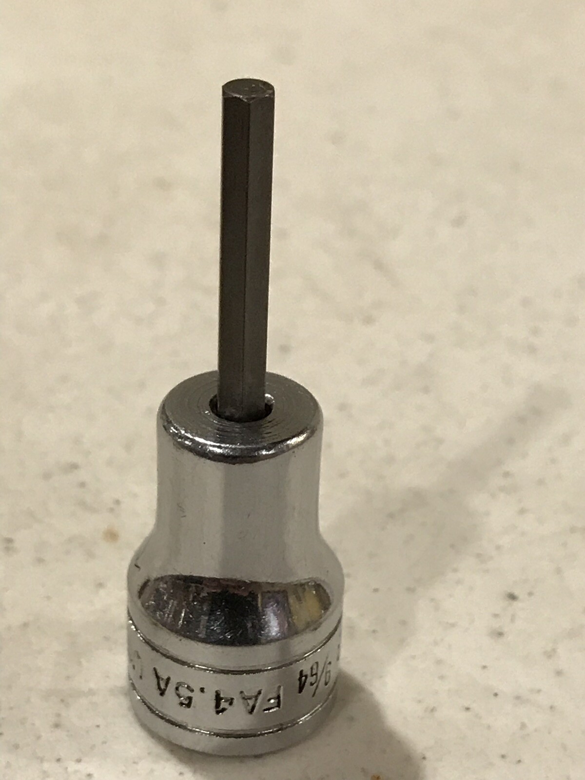 SNAP ON 9/64″ SAE HEX BIT SOCKET DRIVER. 3/8″ DRIVE FA4.5A USA