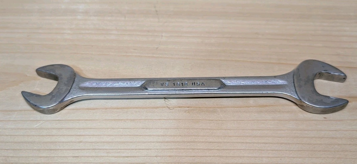 Vintage Snap On VS1618 1/2″ x 9/16″ Double Open End Wrench USA