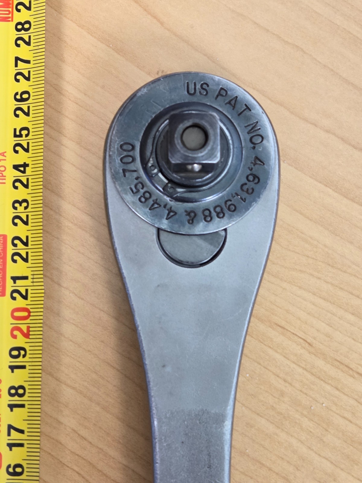 Vintage Craftsman 1/2″ Drive Stainless Steel USA 43763 Ratchet. Excellent Cond.
