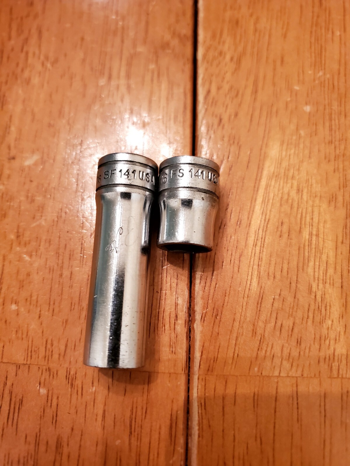 Snap On 3/8 Drive 7/16 6PT Shallow 12PT Deep Sockets Lot Of 2