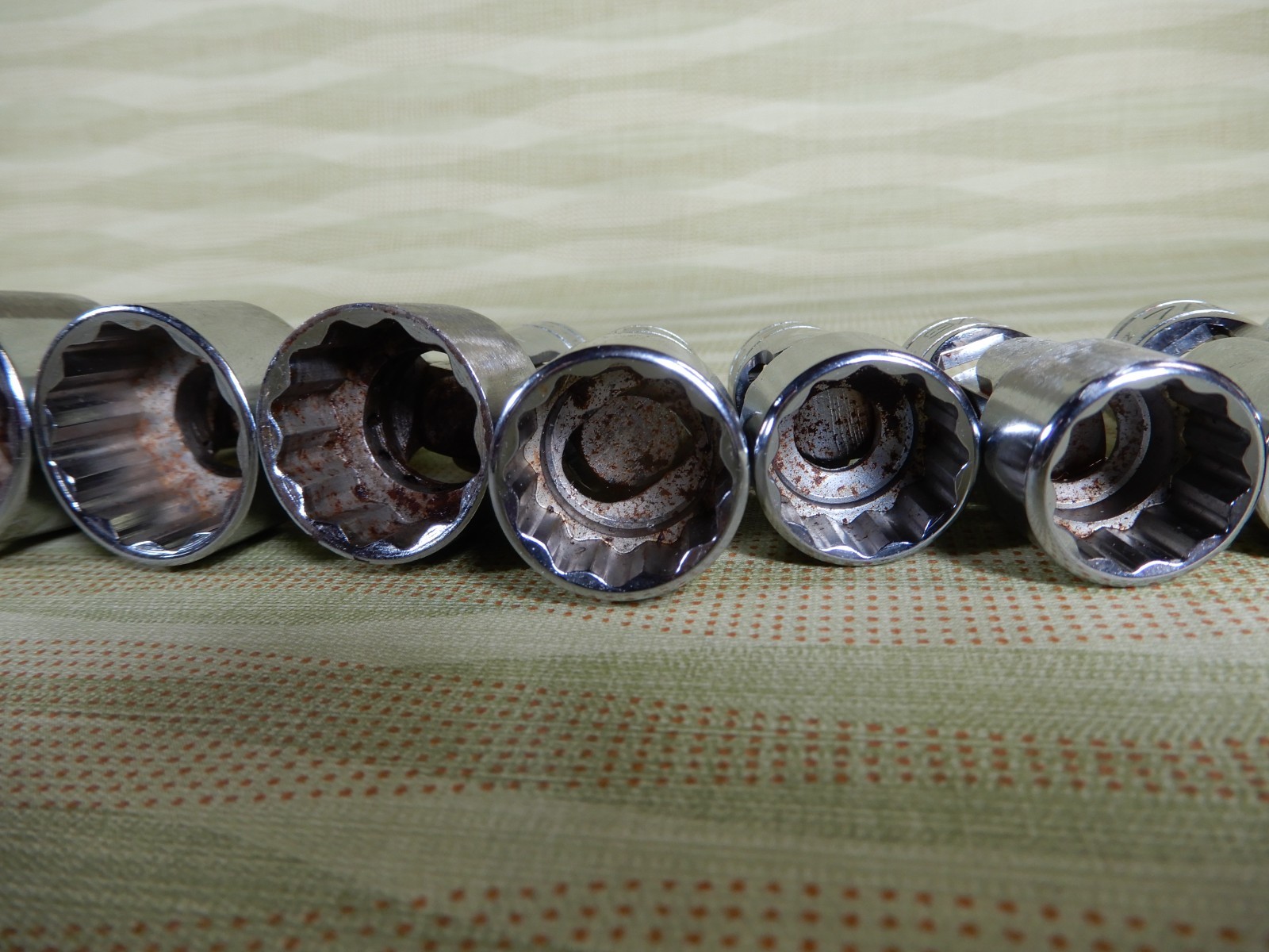 Snap-On Swivel End Socket Set 3/8 Drive 10 Pieces Great Condition VX