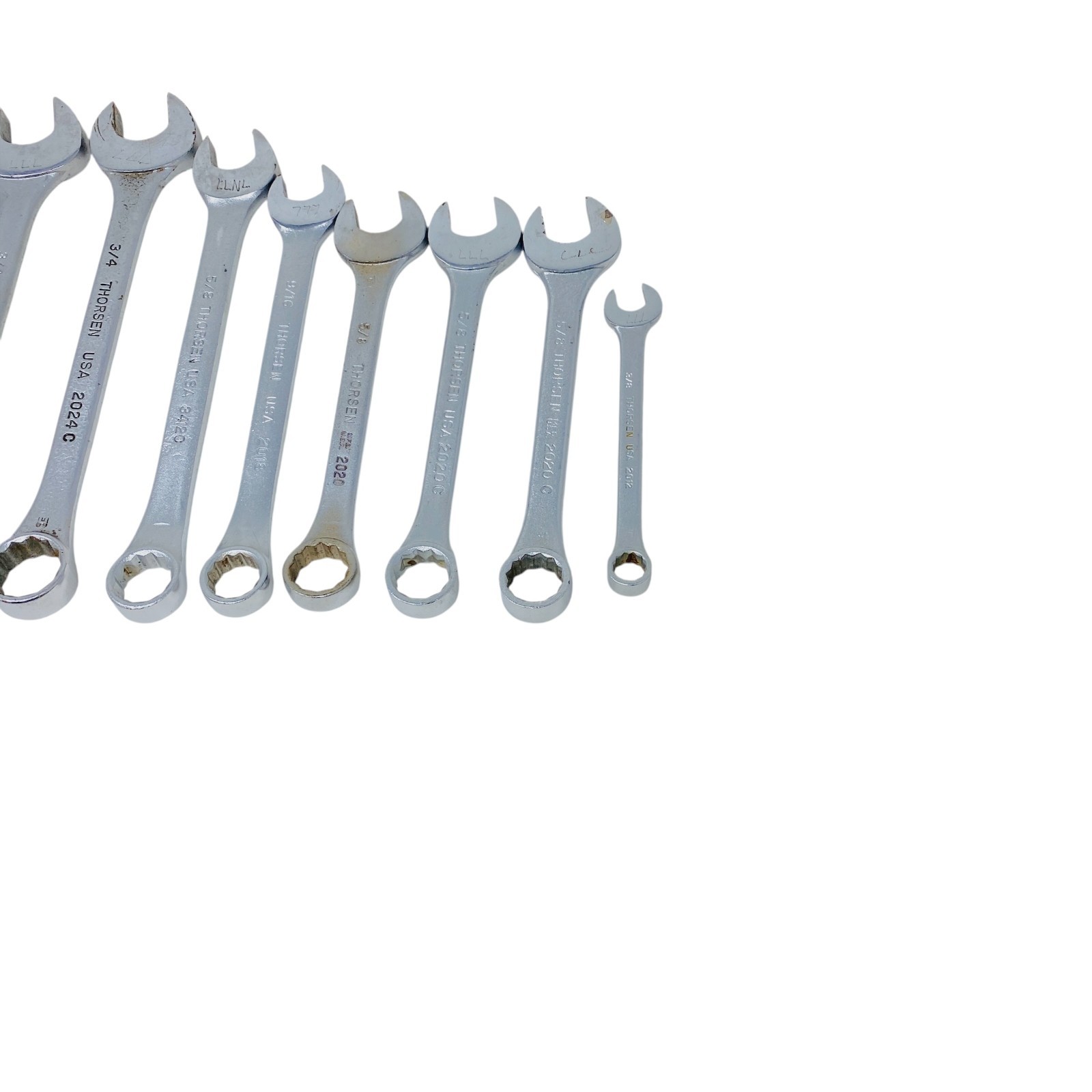 Thorsen USA Combination Wrench Lot SAE Mechanics Hand Tools Set, 10 Pcs