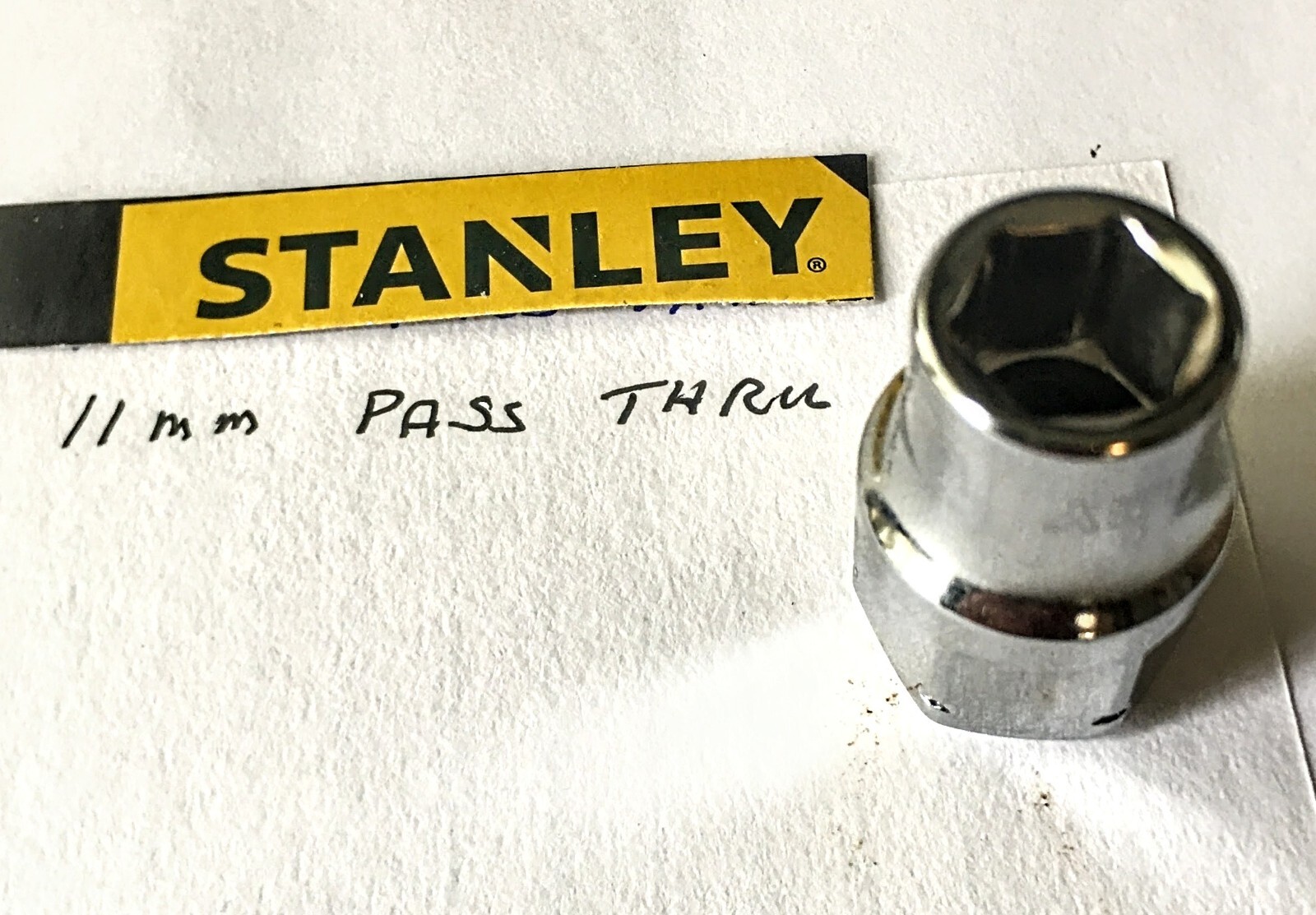 Stanley 11 MM Pass Thru Socket 6 Point Free USA Shipping