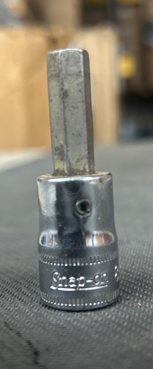 Snap On 3/8″ Drive Metric 8mm Standard Hex Bit Socket Driver FAM8A