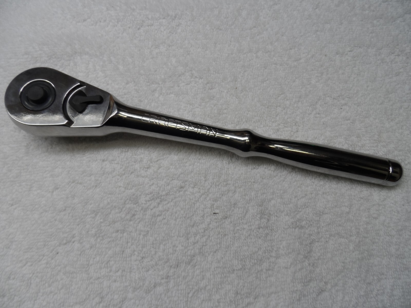 Craftsman 1/2″ Drive Polish Tear Drop Ratchet NOS USA – Part # 44814 (sticker)