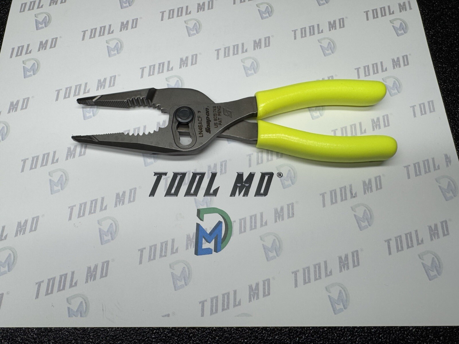 Snap-on Tools USA NEW HI-VIZ 7″ Talon Grip Long Nose Slip Joint Pliers LN46ACF