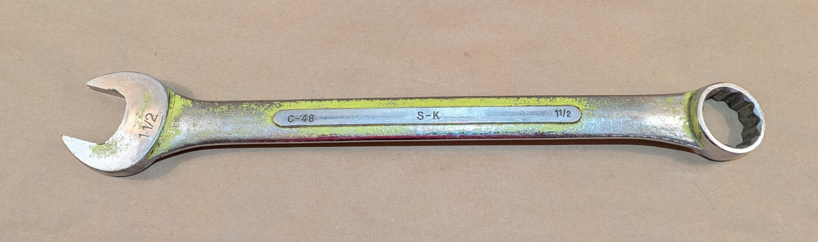 S-K Tools 1-1/2″ Alloy SAE Combination Wrench 12 point C-48 SK USA