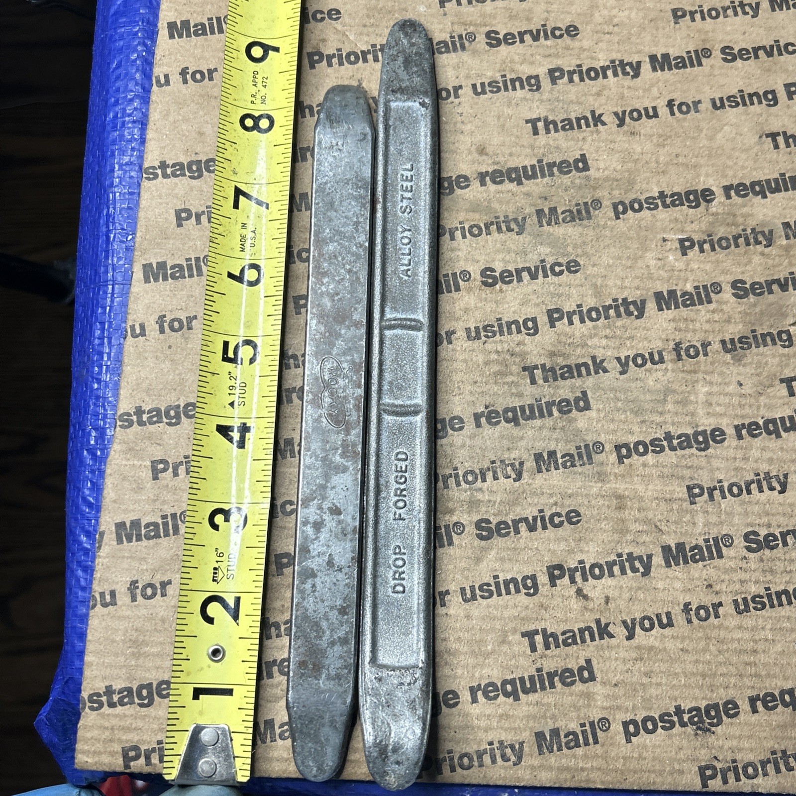 Rare ROCKY Cycle Co. USA PCCC Motorcycle Tire Bead Iron Pry Bar Harley Honda