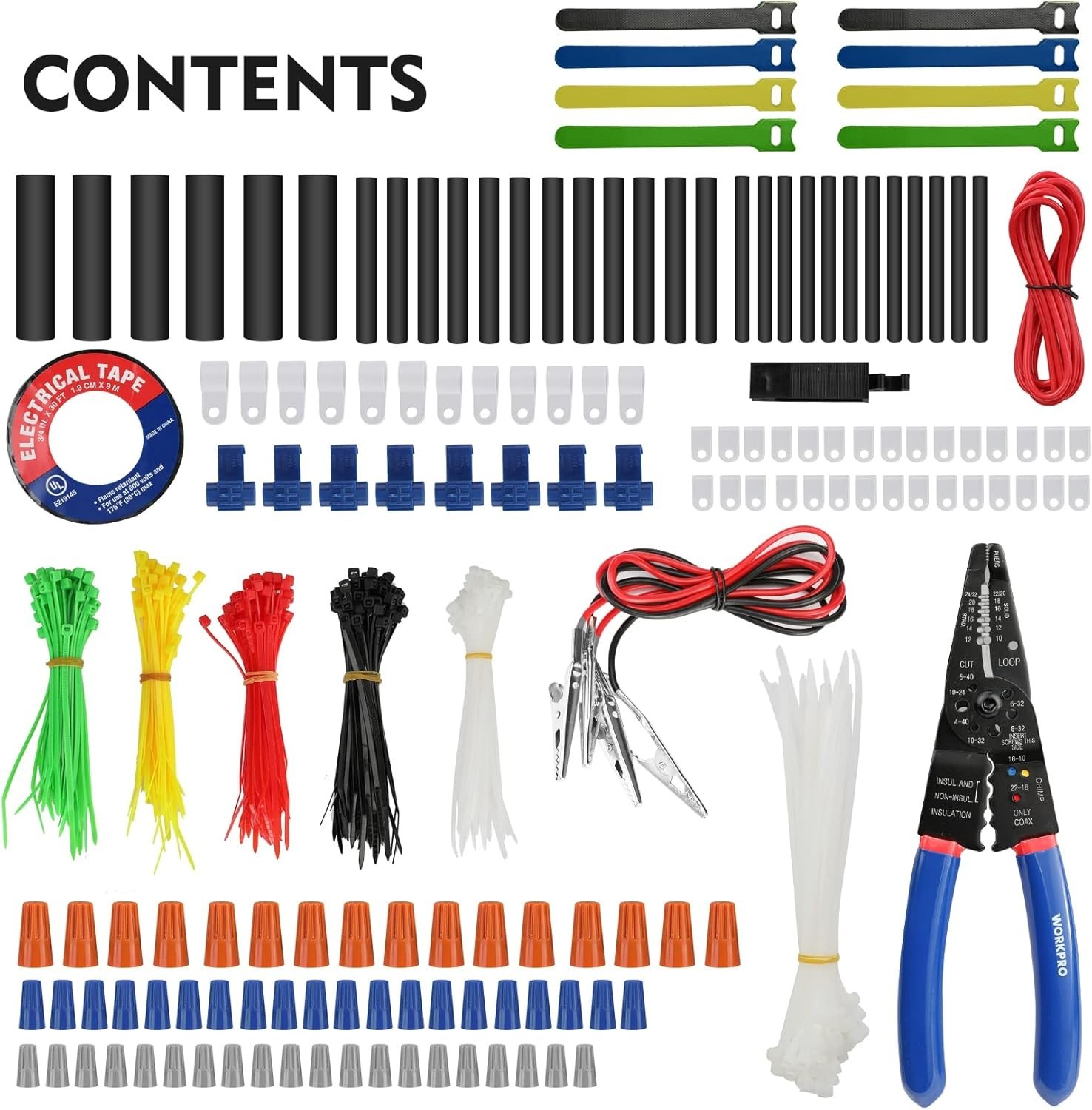 Pro-Grade 582-Piece Wire Connectors & Crimp Terminal Set with Easy Grip Tools