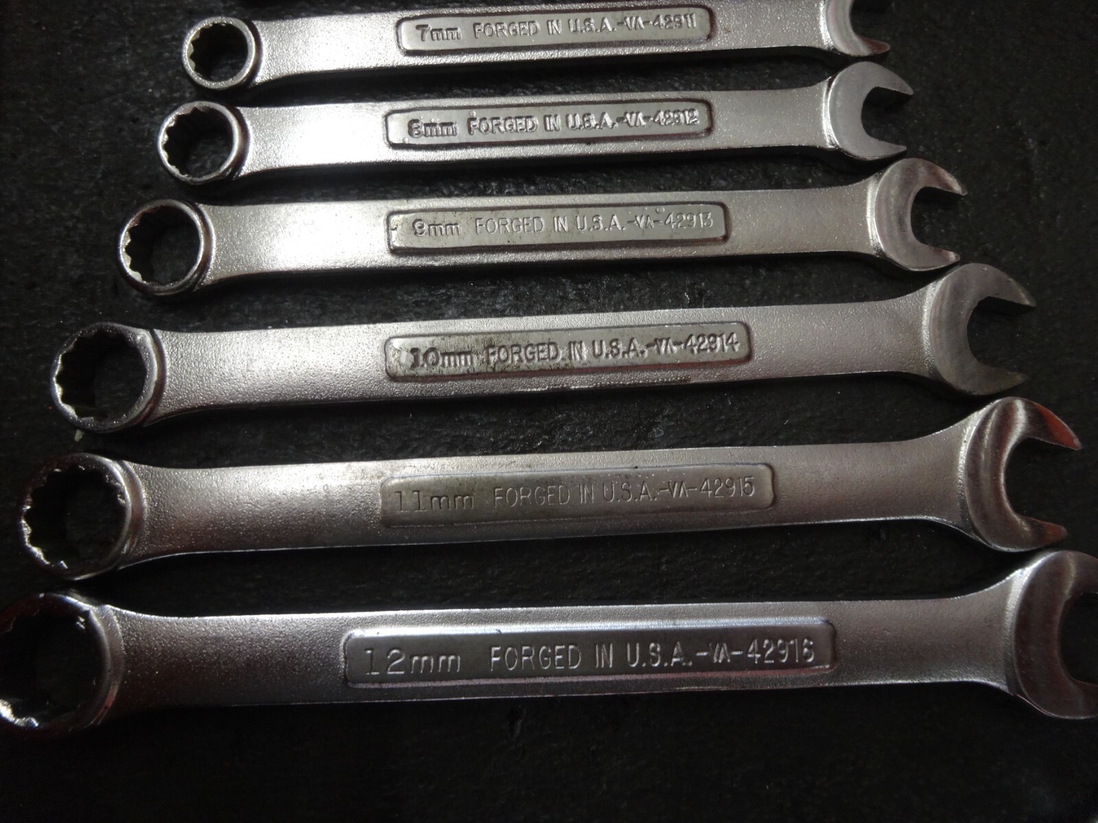 USA Made Craftsman 13 piece METRIC combination wrench set 6mm-19mm -VA-