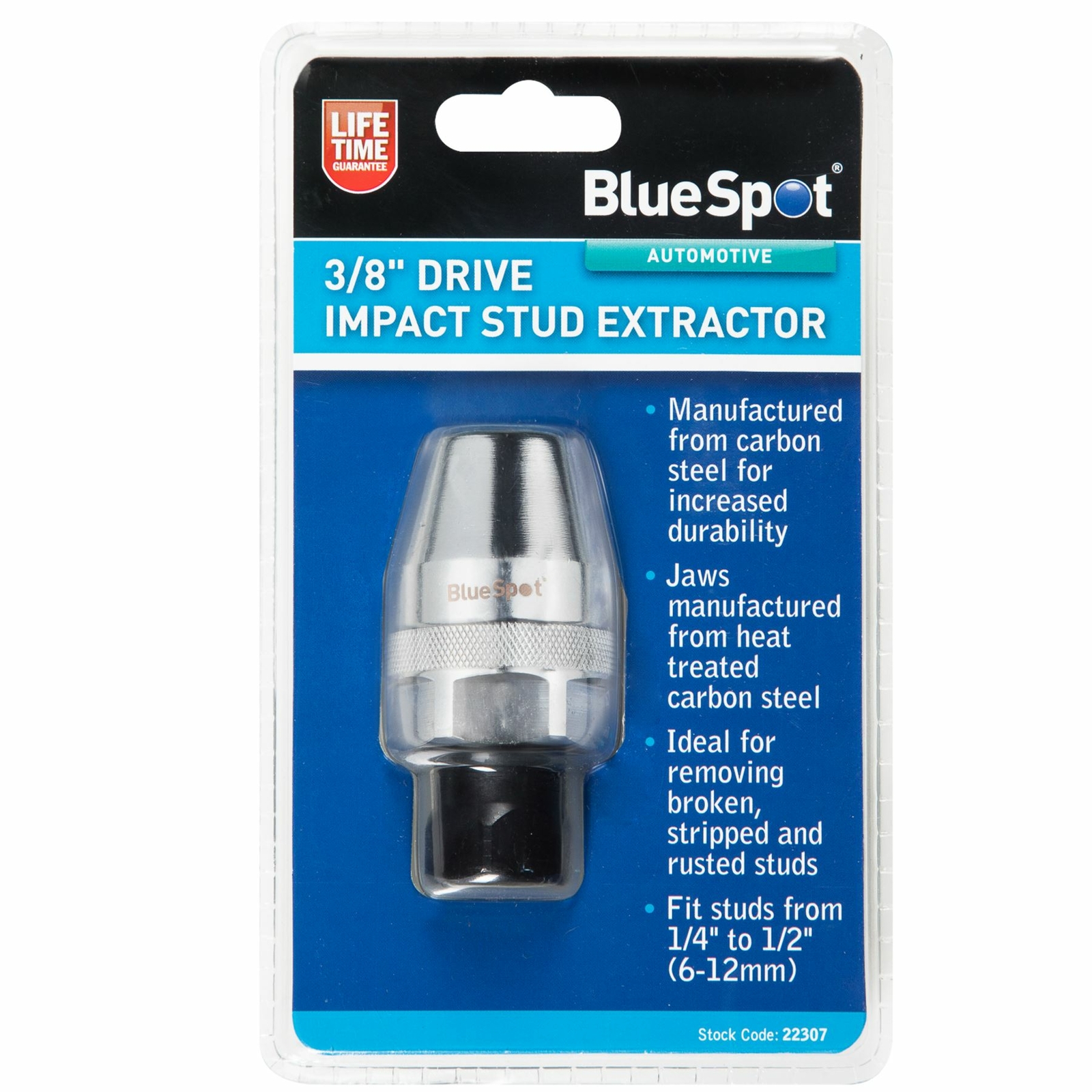 Bluespot Impact Stud Bolt Extractor Removal Socket Tool 3/8″ Drive 6mm – 12mm