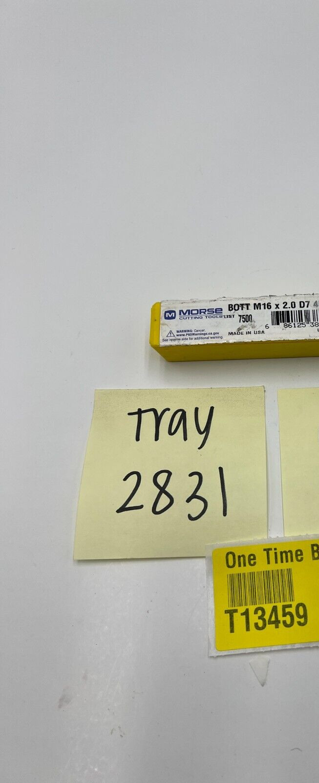 Morse 38113 M16 X 2.0 16MM Bottom Tap Morse HSS Hand Tap USA D5 Metric