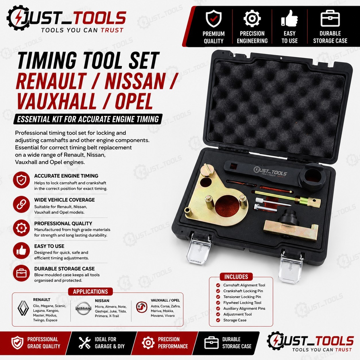 1.6 2.0 2.3 dCi CDTi Timing Tool Kit for Renault Nissan Vauxhall Opel M9R