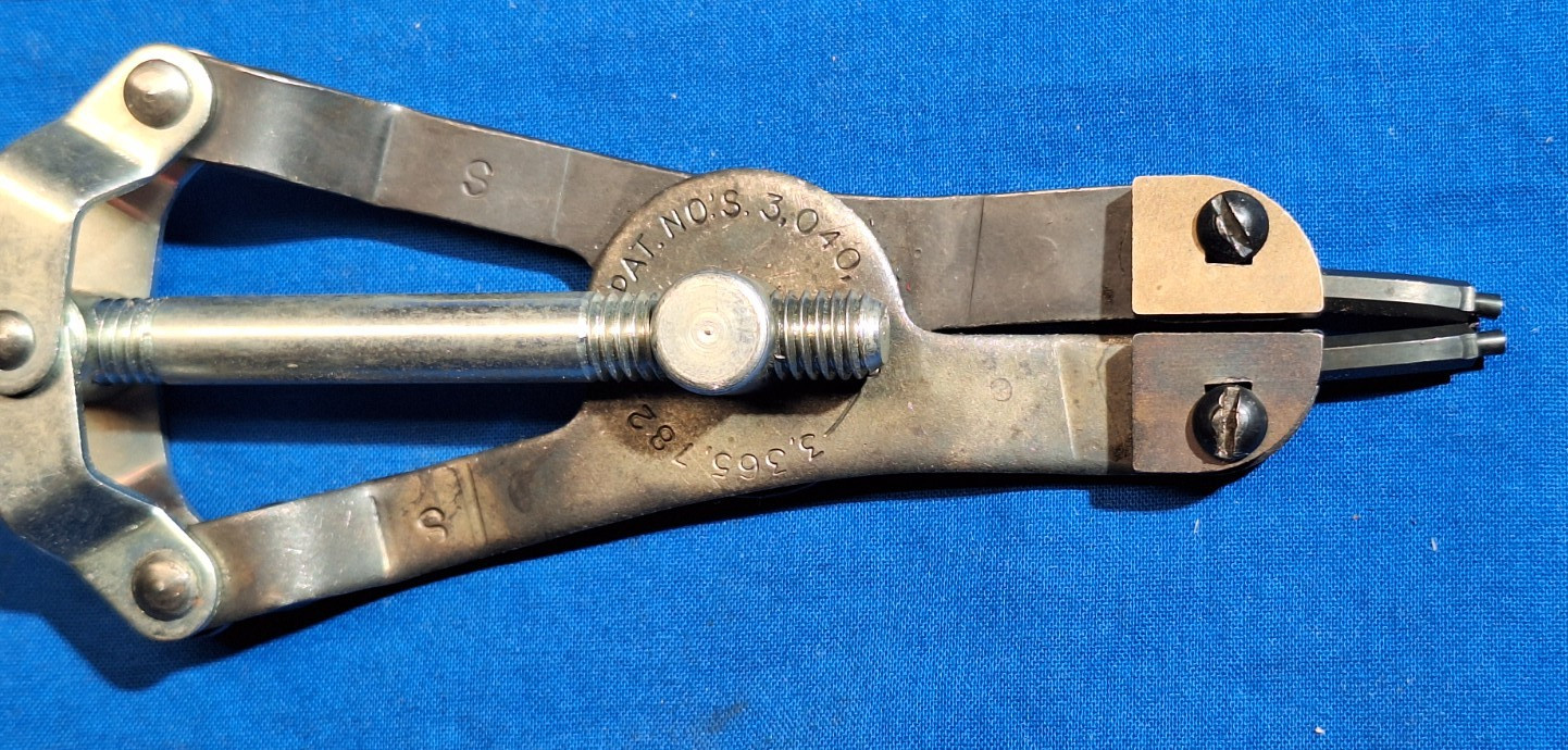 Vintage K-D No 2012 Snap Ring Pliers Turn Screw Adjustment Made in USA Used