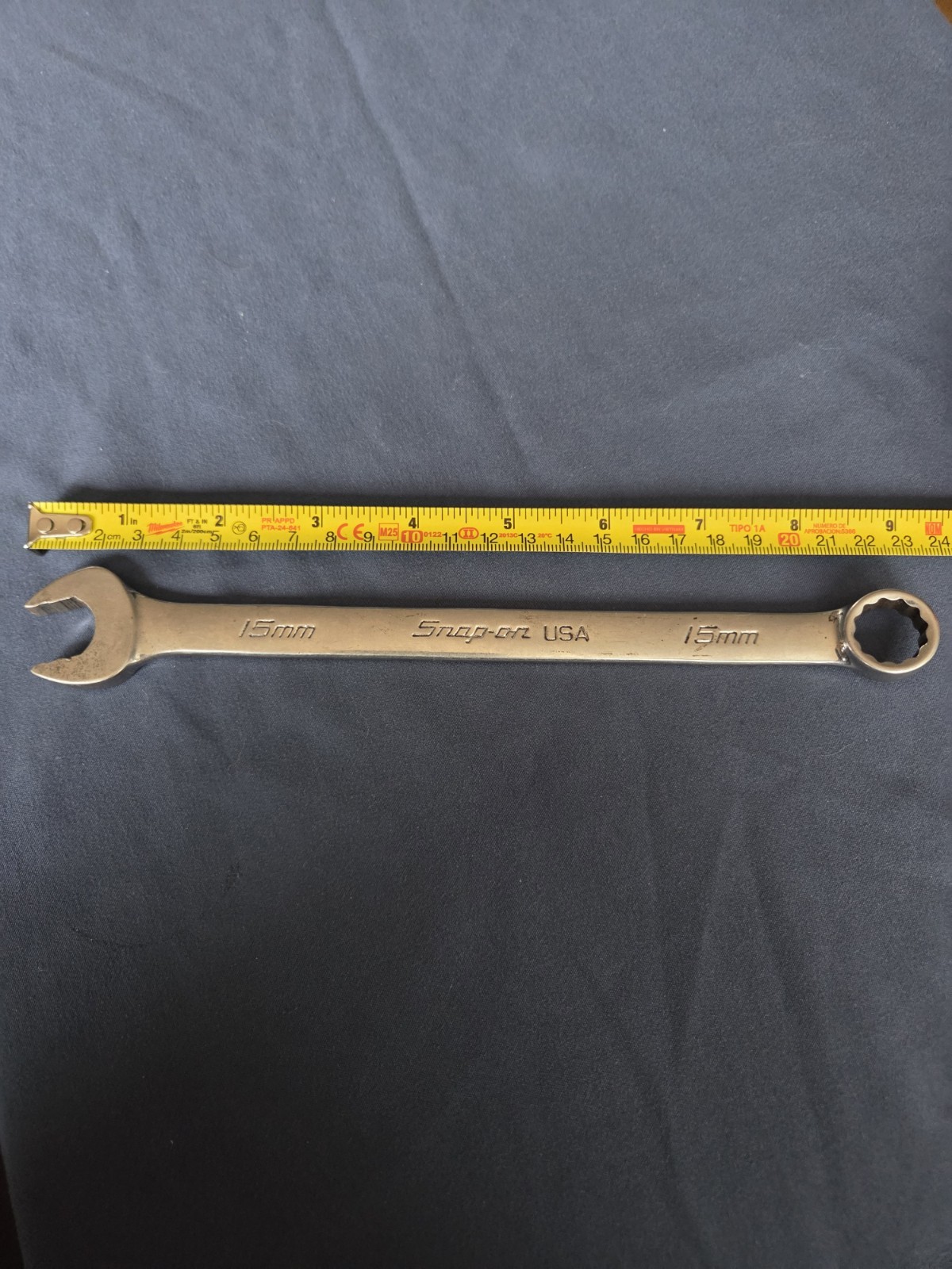 Snap-On Tools SOEXM15 15mm Metric 12 Point Flank Drive Plus Combination Wrench