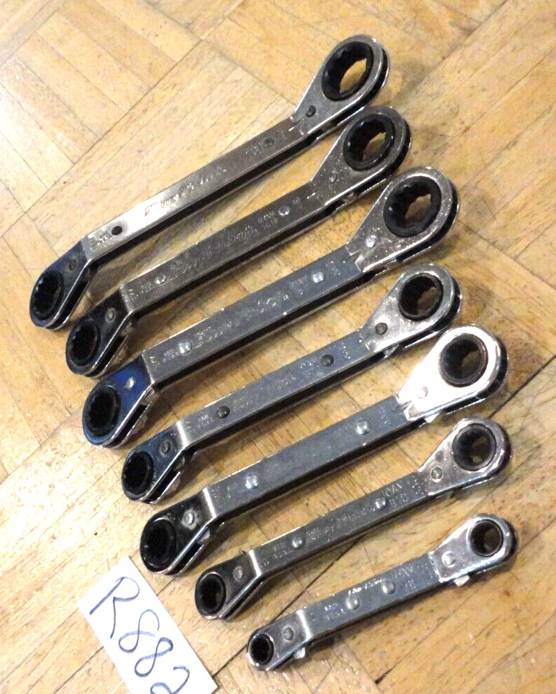 BLUE-POINT TOOLS 7 PIECE METRIC RATCHETING BOX END WRENCHES 7MM-21MM