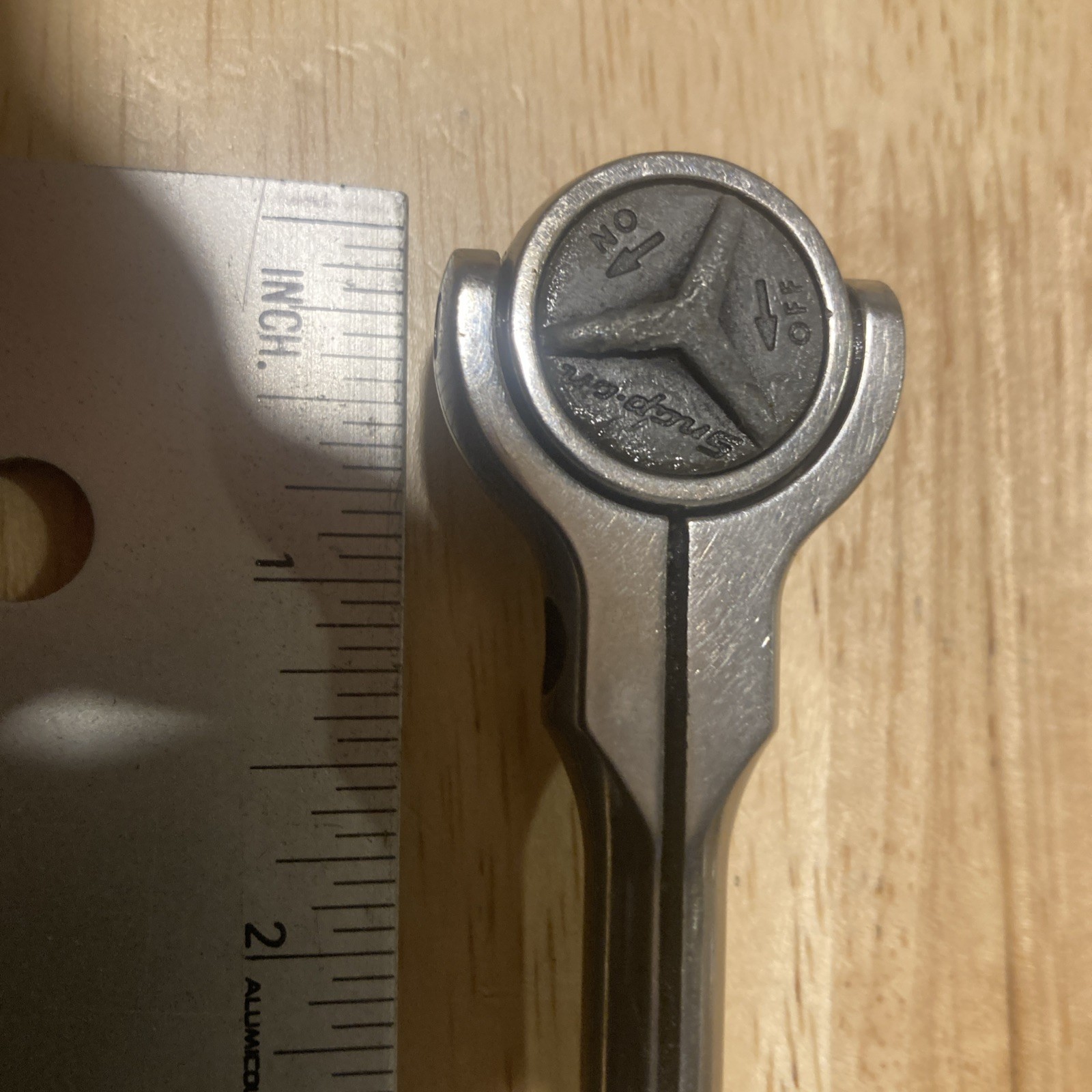Snap-On Model TM737 1/4” Drive Ratchet Black Handle USA 6.25”