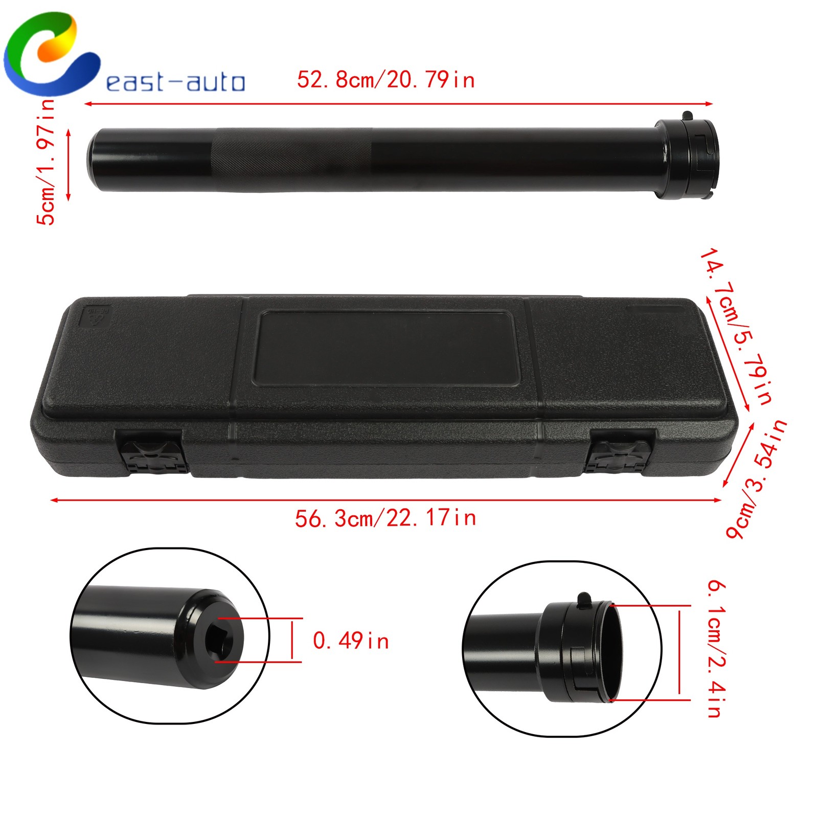 Inner Tie Rod Removal Installation Tool Set with 12 SAE + Metric Adaptors 13pcs