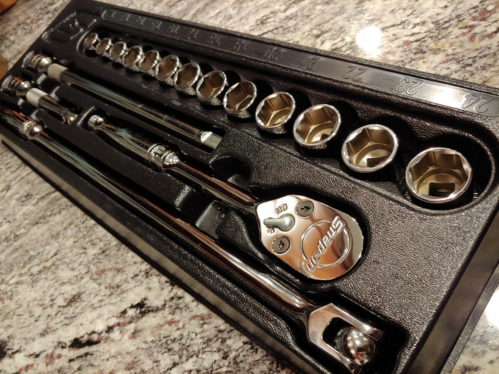 Snapon Tools 1/2 General Service Socket Set – METRIC 12-24mm