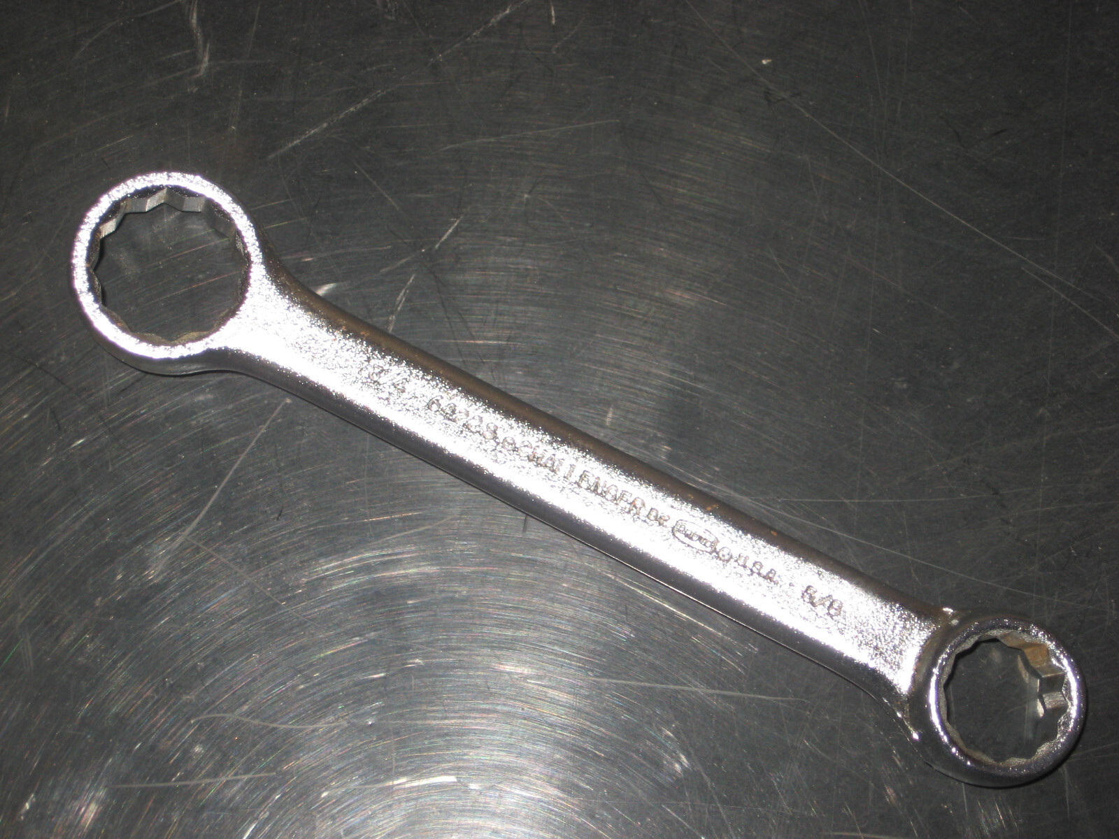 New 5/8″ x 3/4″ 12-pt BOX END WRENCH, SATIN FINISH, USA, CHALLENGER # 6422S