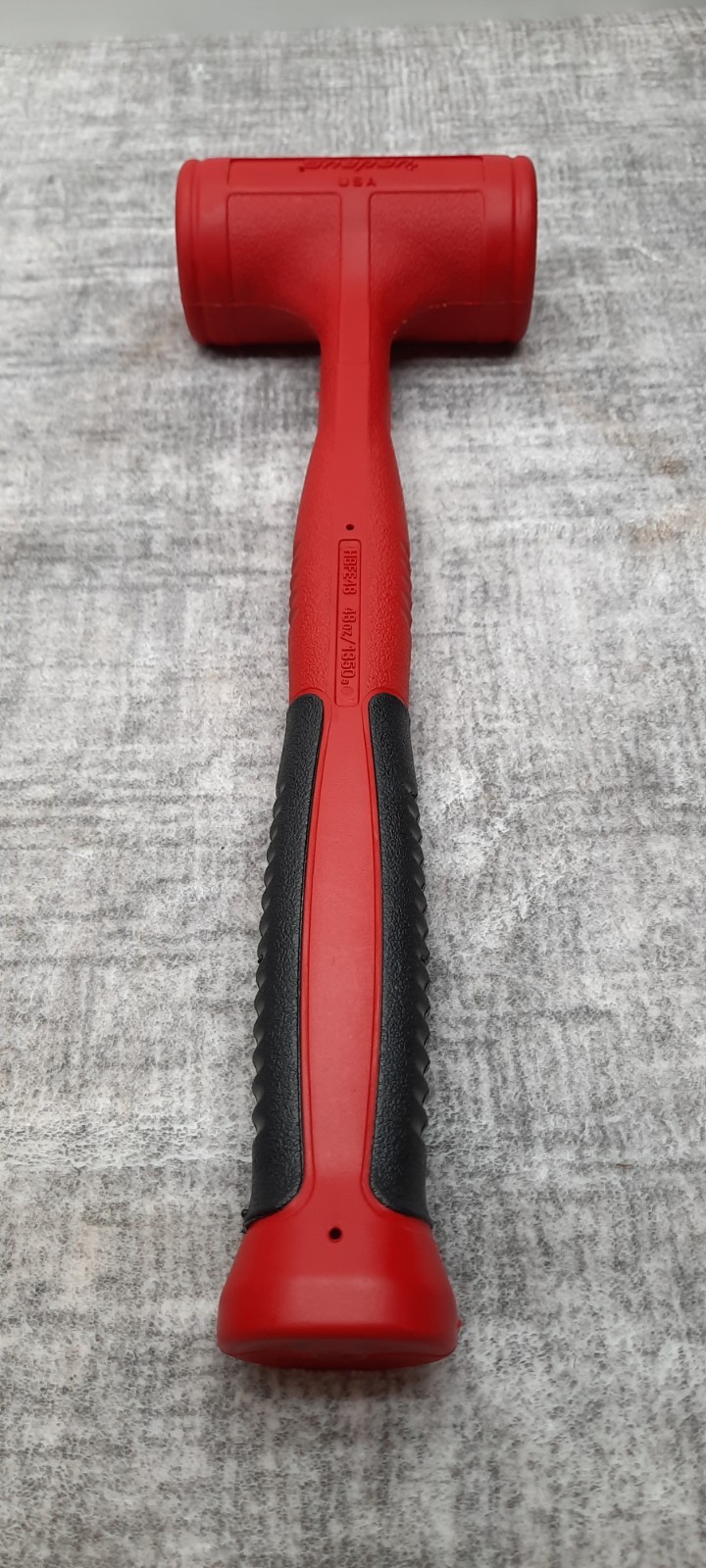 Snap-on HBFE48 48 oz Soft Grip Dead Blow Hammer Red USA