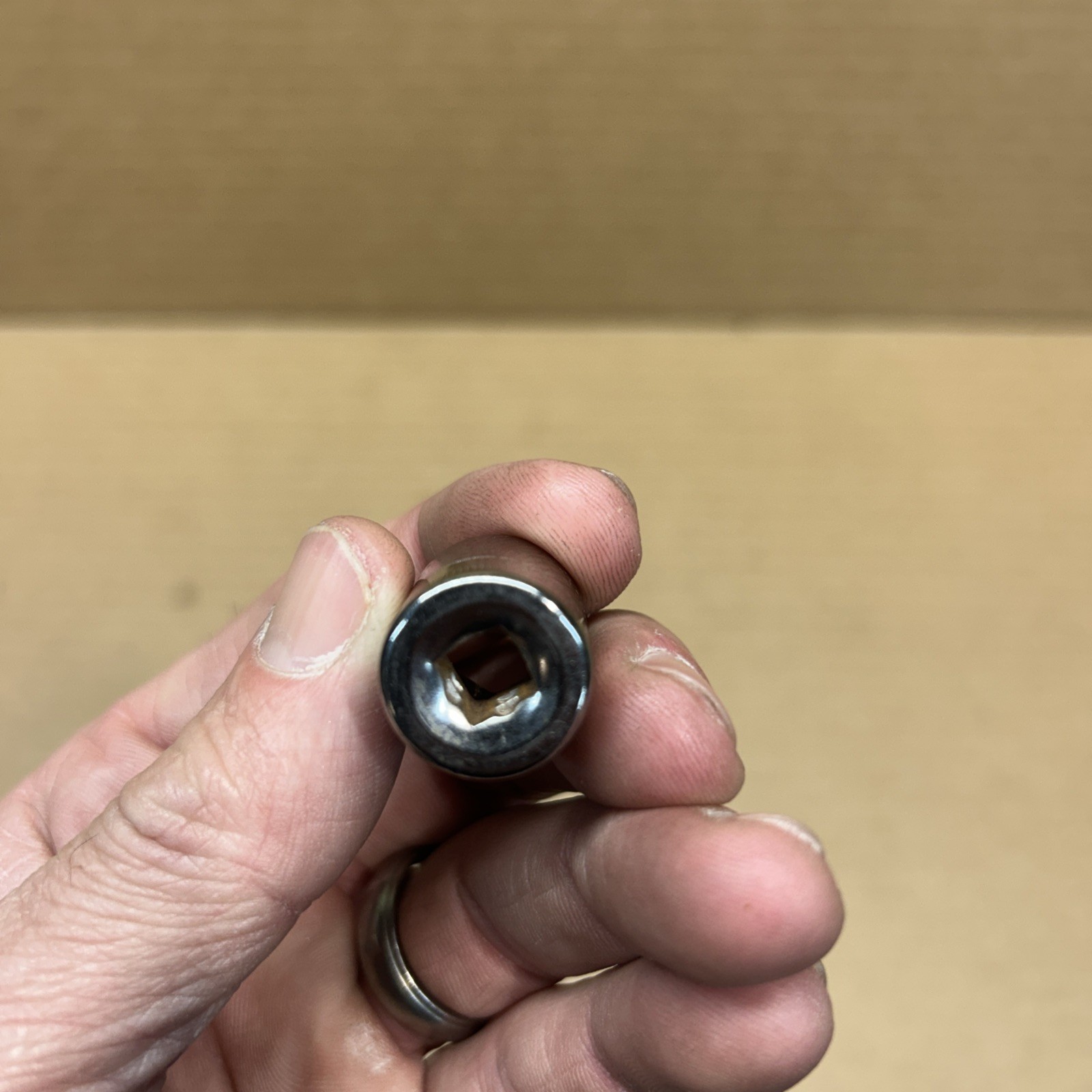 Vintage Craftsman USA 13mm 6 Point 1/4″ Drive Shallow Socket 43514 Inverted G1