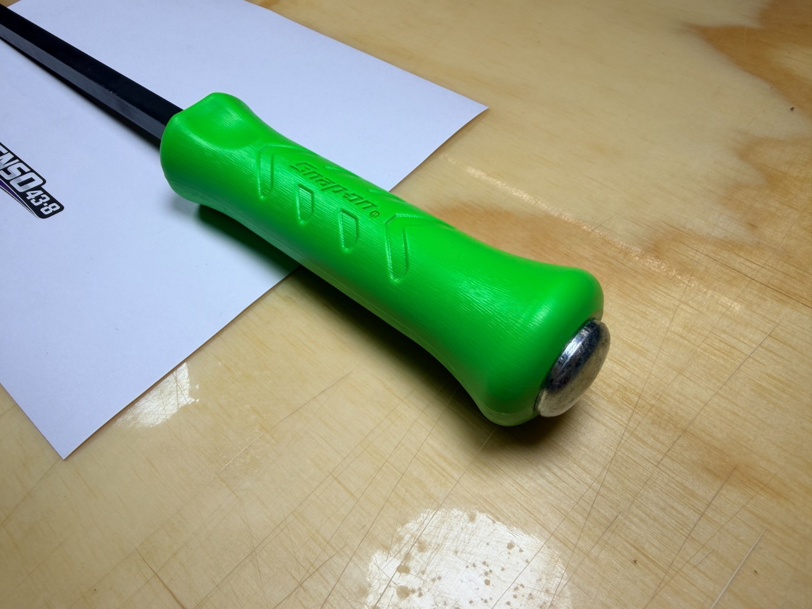 Snap-on Tools USA NEW GREEN 18″ Length Steel Striking Pry Bar SPBS18AG