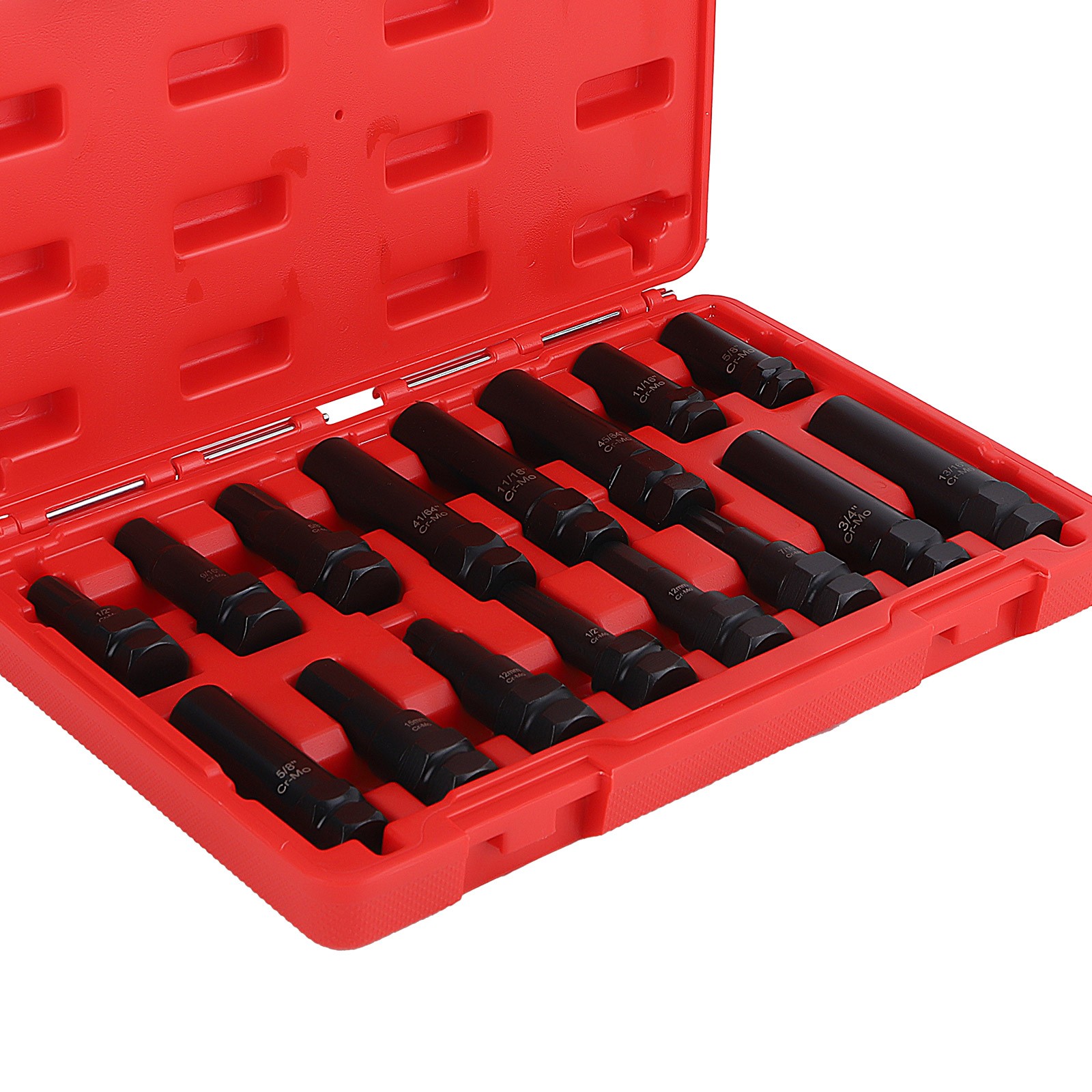 16x Master Wheel Locking Lug Key Set, Wheel Lock Removal SKT Tool Kit