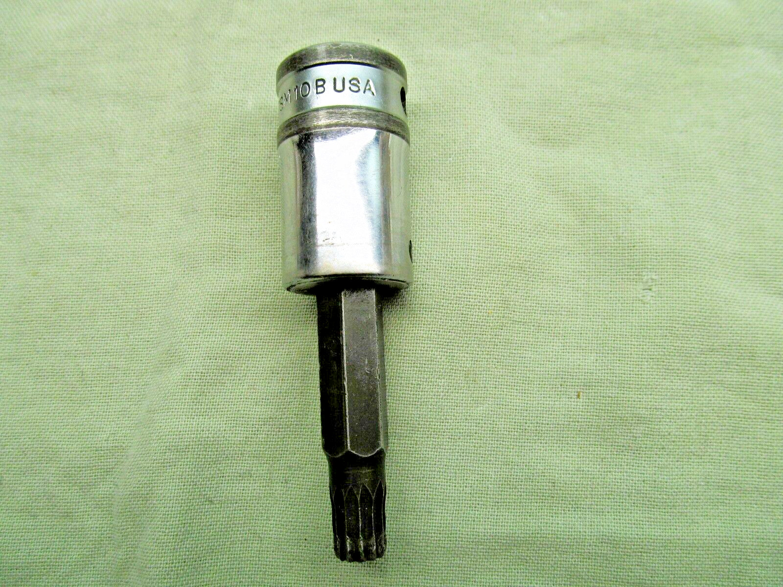 Vtg Snap-on STSM10B 1/2″ Dr 10mm Triple Square Long Torx Bit Driver Socket USA