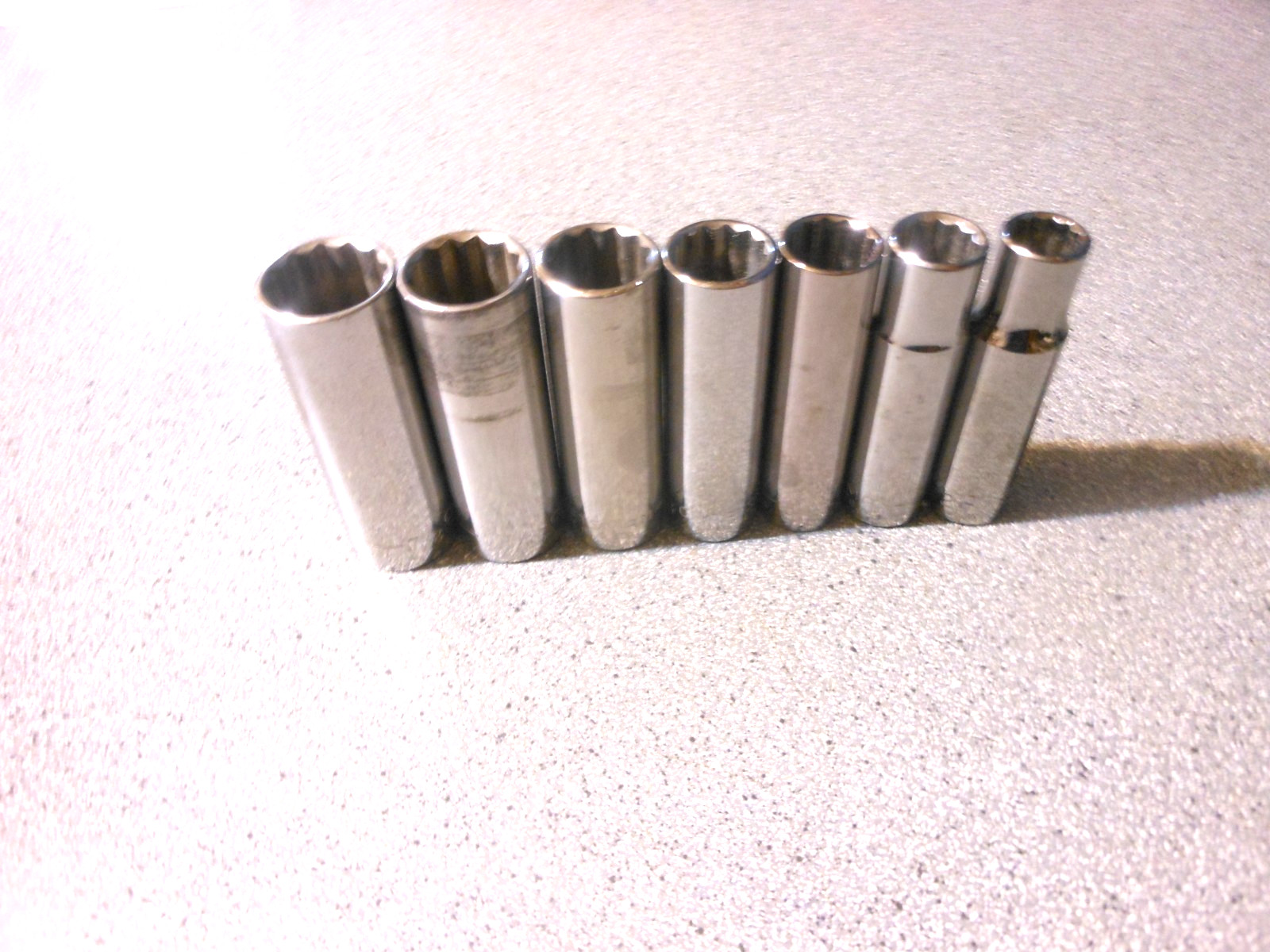 Craftsman 1/2” Drive 7 Pc Standard 3-1/4″Tall Socket Set 1/2 to 7/8 Cho
