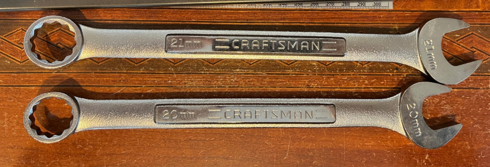 Craftsman Tools USA 5pc VA 20mm-24mm Large Metric (Rare) Combination Wrench Set
