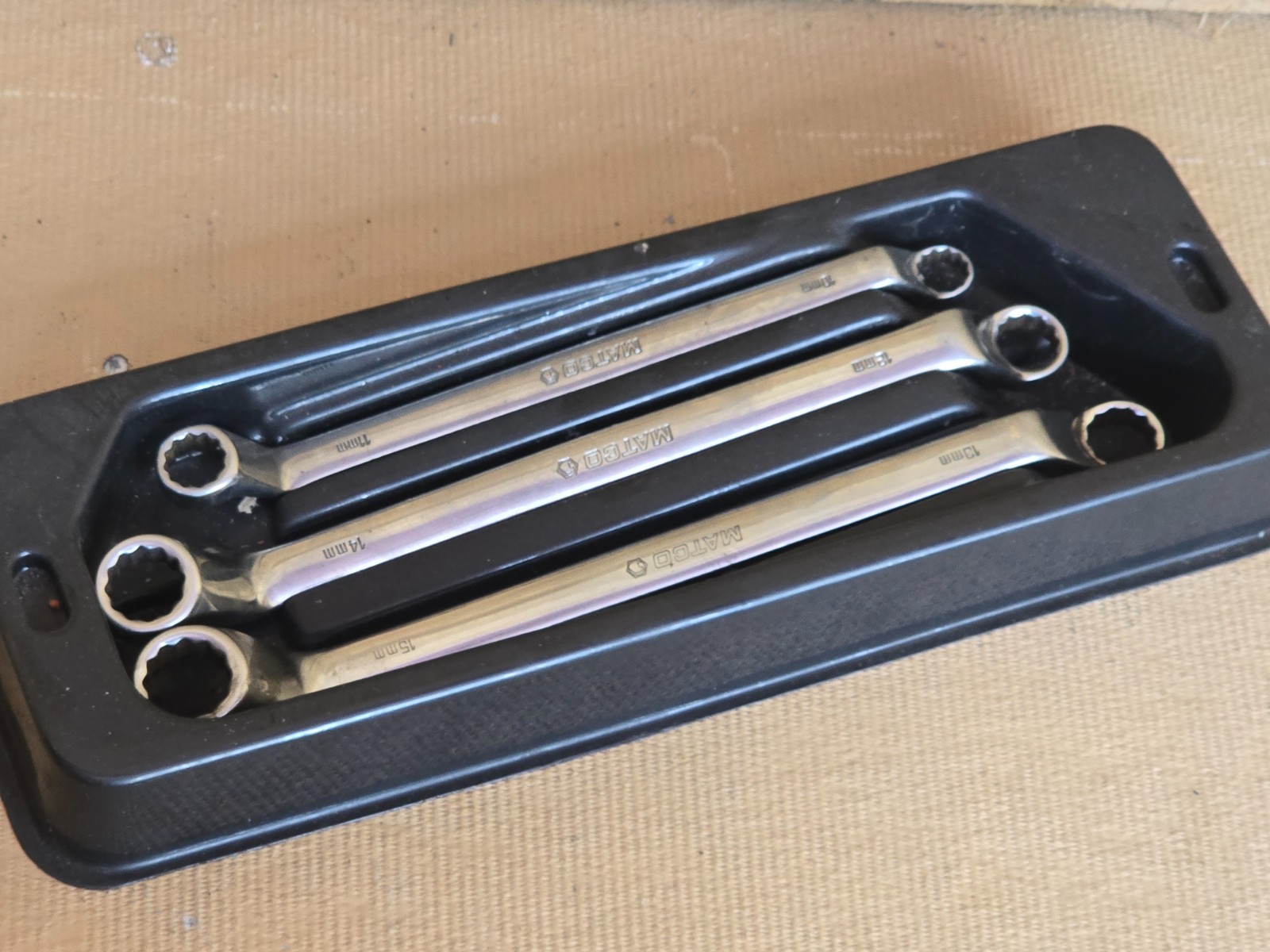 Matco RBDL 11-15 mm 3 Piece 12 Point Metric Deep Off-Set Box-End Wrenches USA