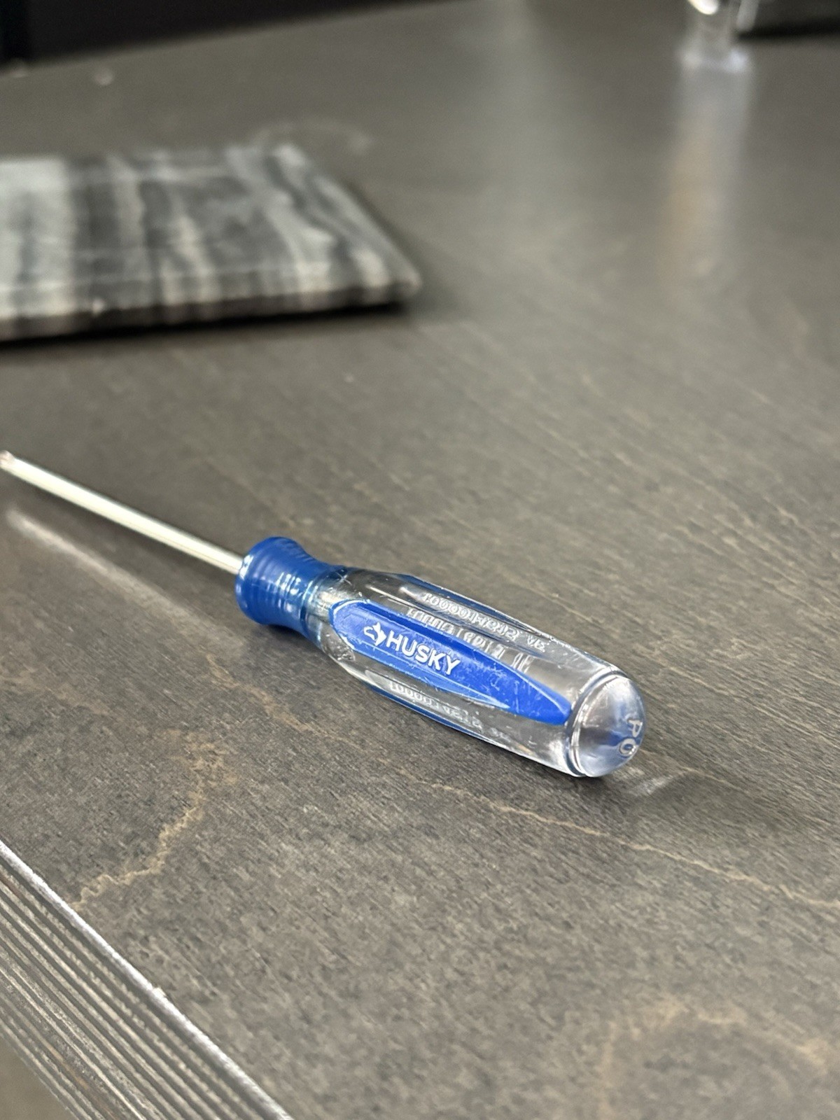 Husky #0 Phillips Screwdriver Clear Blue Handle 1000014615 Lifetime Warranty