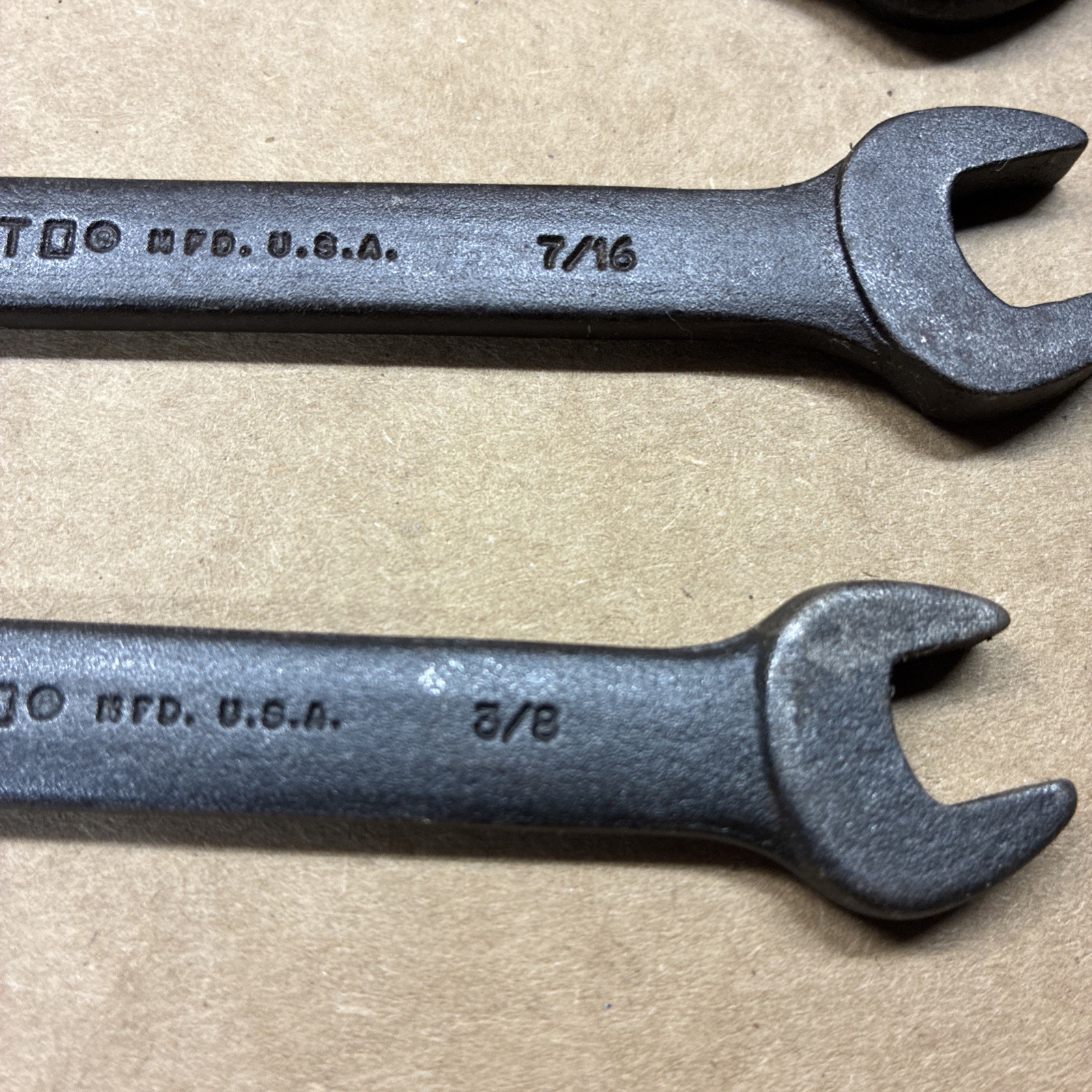 Proto Professional Wrench 3021b,3025b,3026b Black 7/16×3/8,1/2×7/16,1/2×9/16USA
