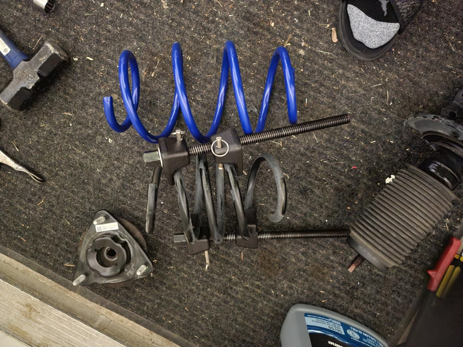 Macpherson Strut Coil Spring Compressor Tool Kit Shock Absorber Car Truck Garage