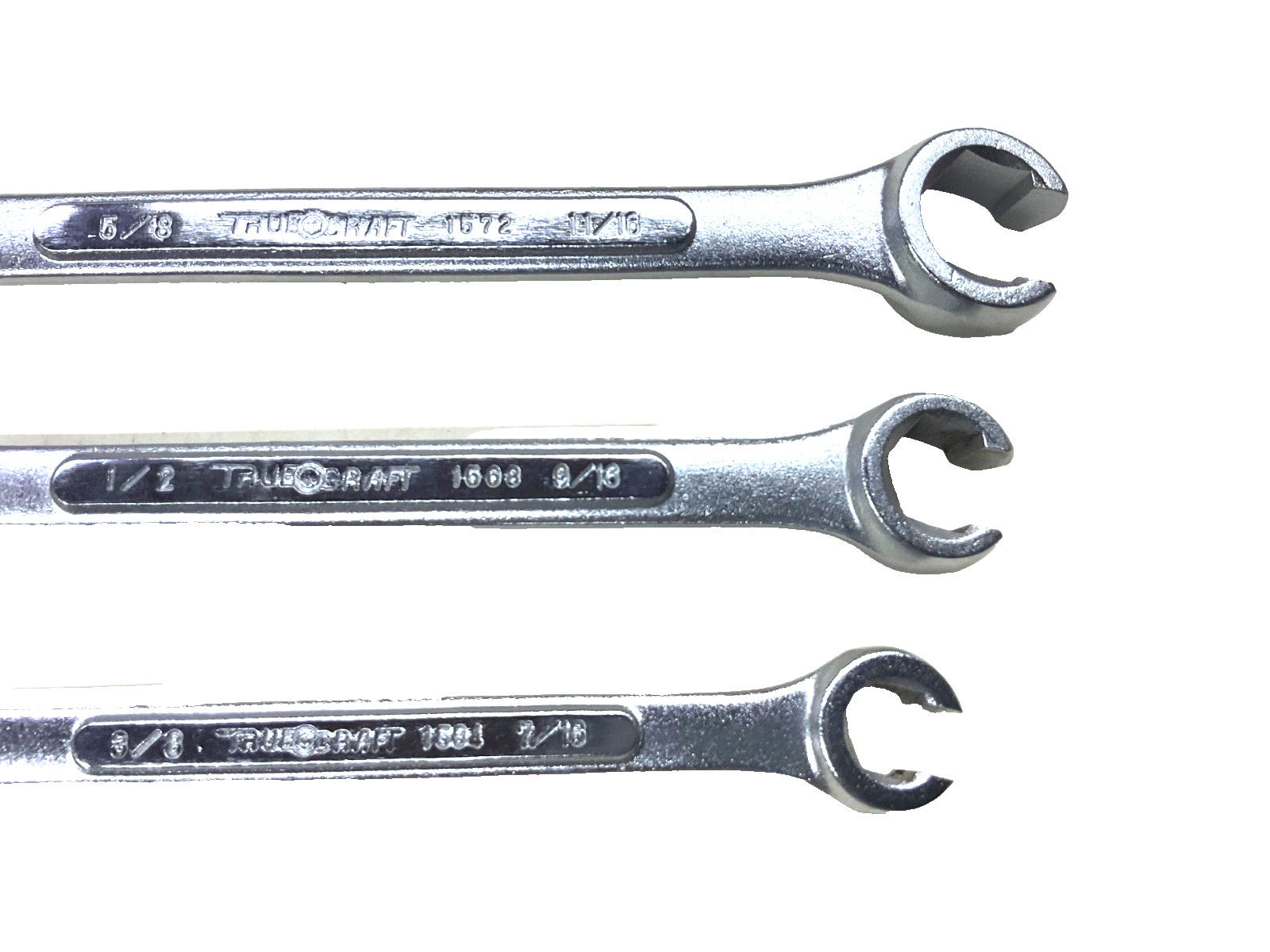 TRUE CRAFT TOOLS SAE FLARE NUT WRENCH SET, 3/8”-11/16”, JAPAN