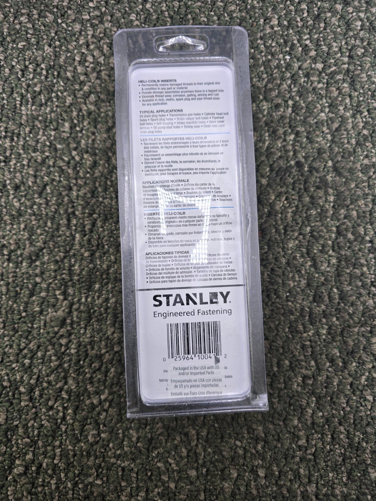 (QTY 1) HeliCoil 5543-12 Metric Fine Thread Repair Assembly M12x1.25