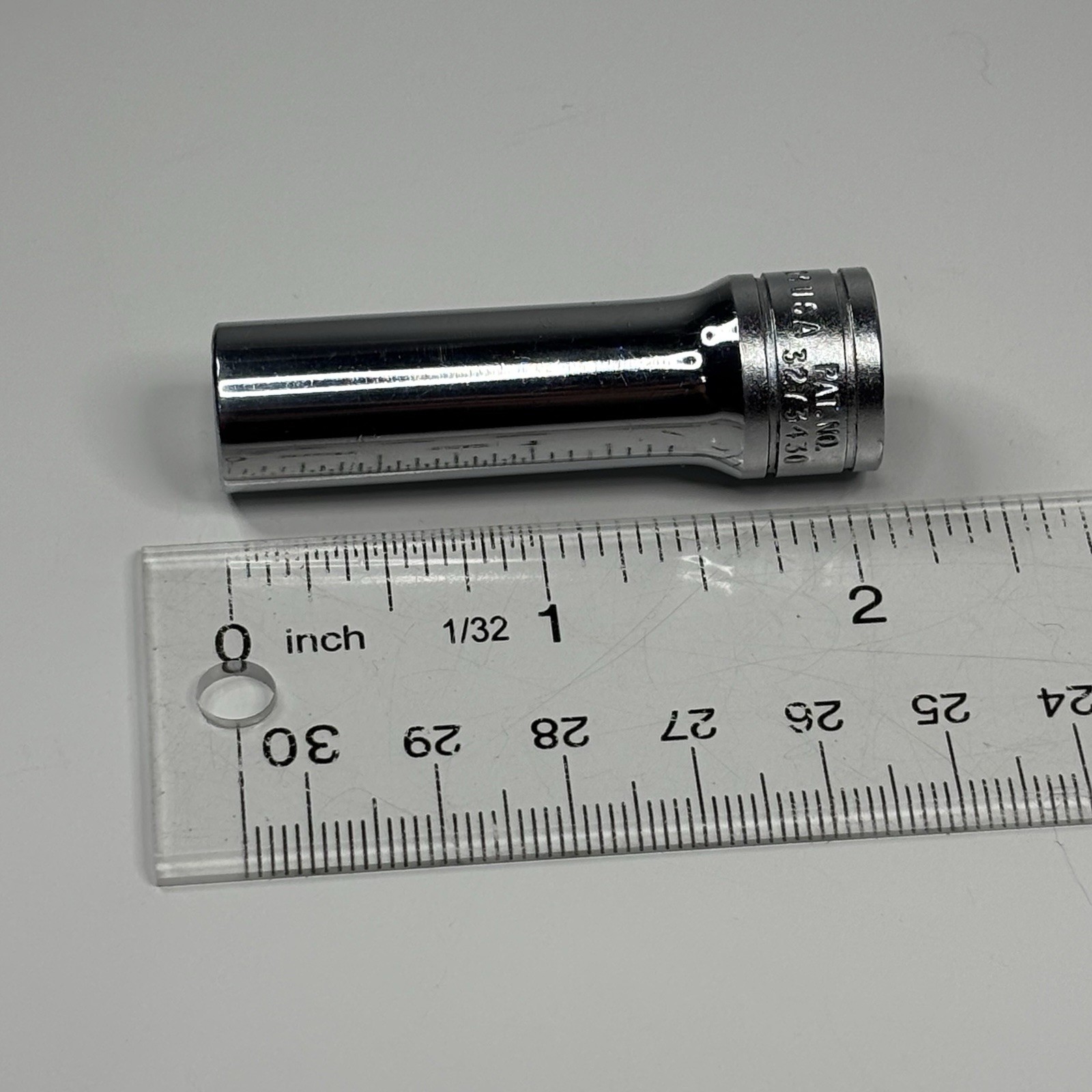 Snap On Tools SFS121 3/8 Dr 6Pt SAE 3/8 Flank Dr Deep Socket USA VTG VGC