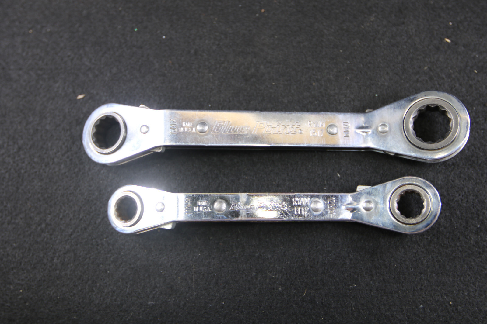 Blue Point RBYAM605 2 pc 12 Point Metric 25° Offset Ratcheting Box Wrench Set 99