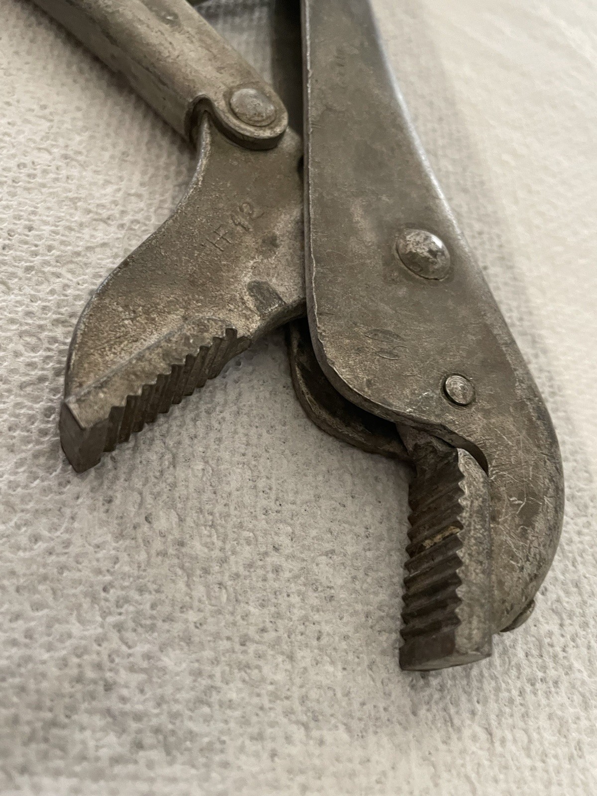 Vintage KNU-VISE USA VW-10 Locking 9 In Vise Grip Pliers VW10 Knu Vise