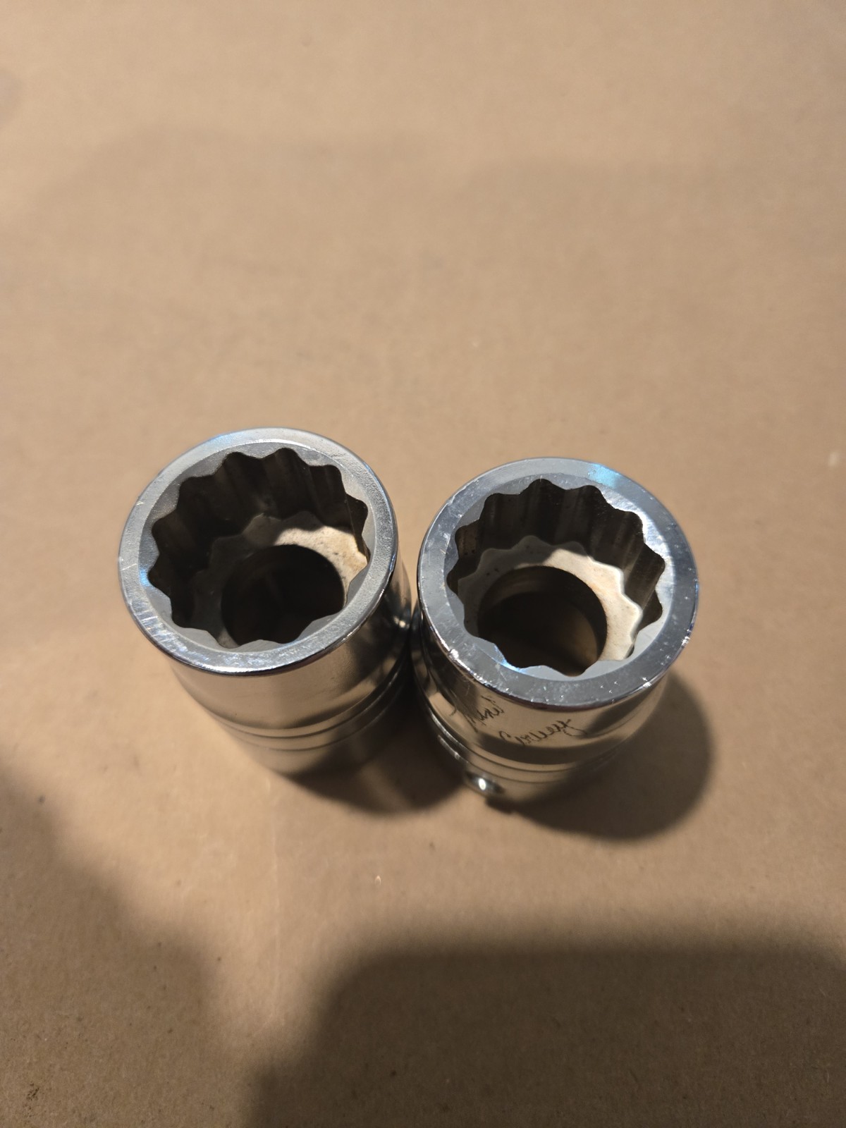 Snap On 3/4″ Drive 7/8″-1-3/16″ 12PT SAE Shallow Chrome Sockets USA Lot Of 6