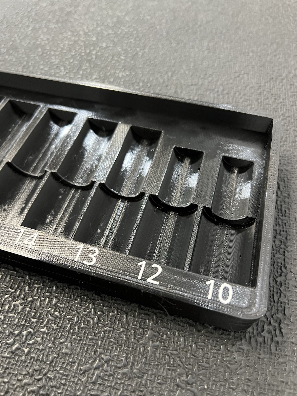 Tray compactible with Snap On 3/8″ Metric Semi Deep Impact Swivel Socket Set