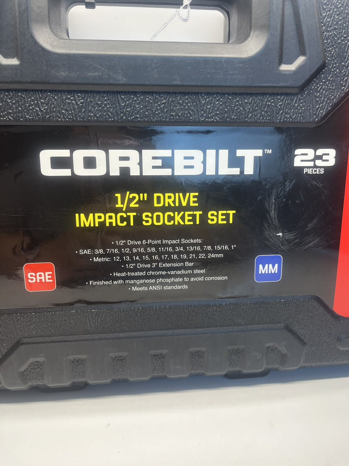 Corebilt 1/2 Drive Impact Socket Set 23 Pieces