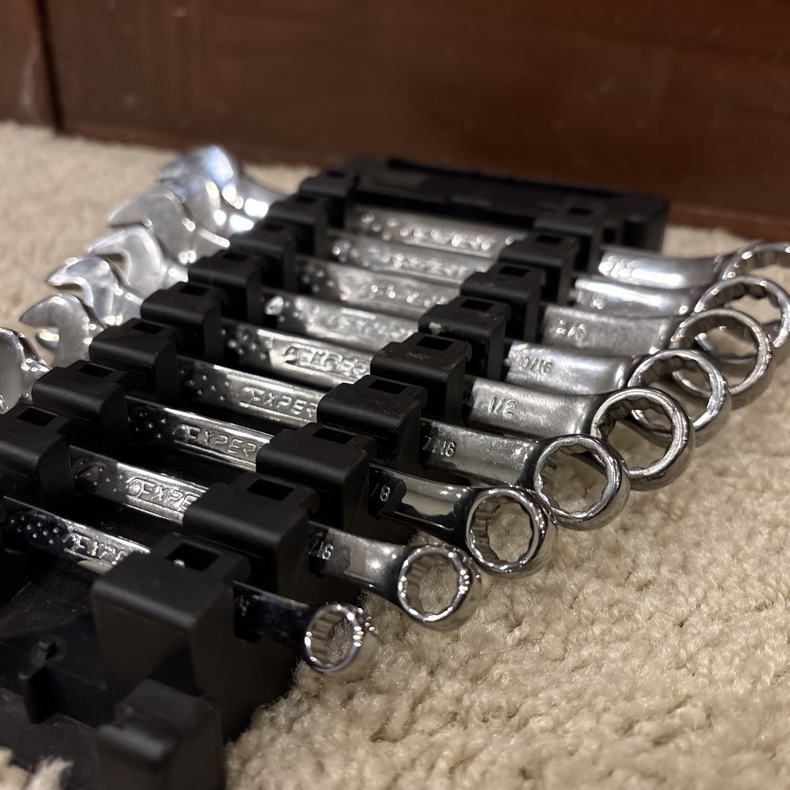 NEW Mac Tools EXPERT Series 9 pc. 1/4” –3/4” SAE 12-Point Combination Wrench Set