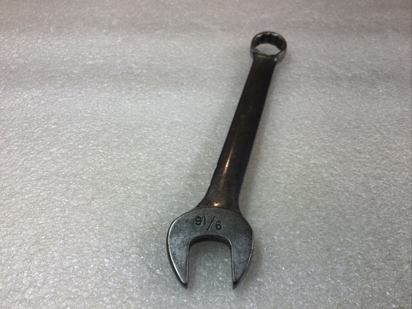 SNAP ON#OEX180A – 9/16”, SAE, Short, Off Set, Combo. Wrench 12 Pt., Vintage-USA-