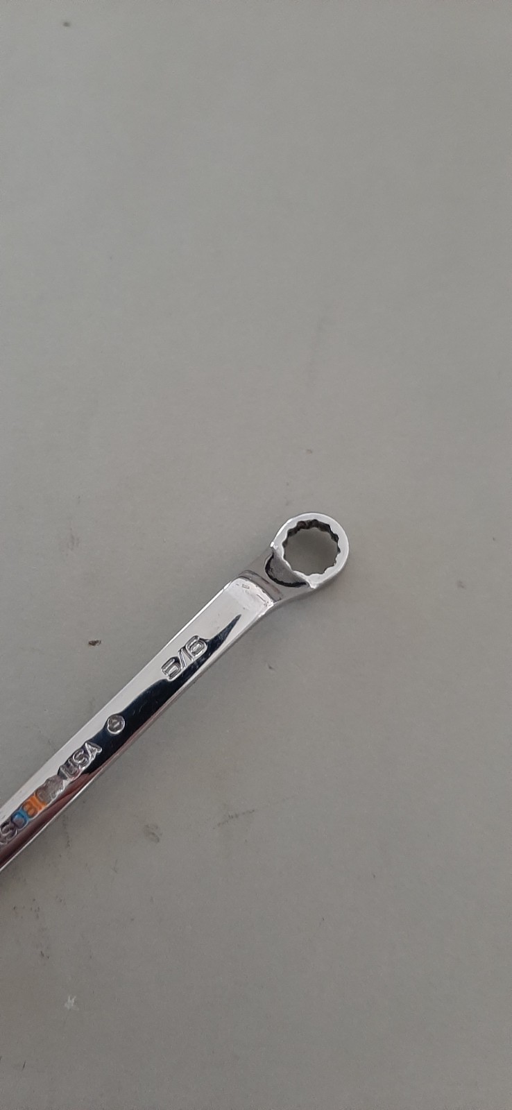 Snap-on XSO810A 1/4″ x 5/16″ 12Pt Short 60° Deep Offset Box Wrench MARKED 627