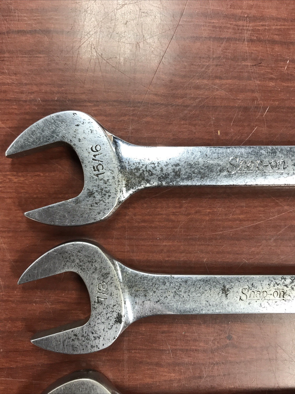 5 Snap-on OEX (300, 280, 260, 220, 200) Stuby SAE Combination Wrenches